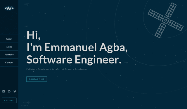 Screenshot of My Portfolio
